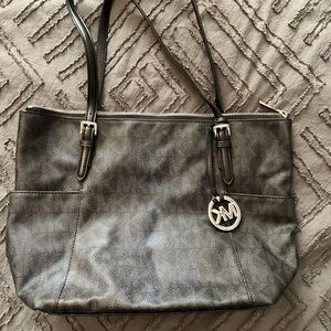 Michael Kors Black Leather Shoulder Bag